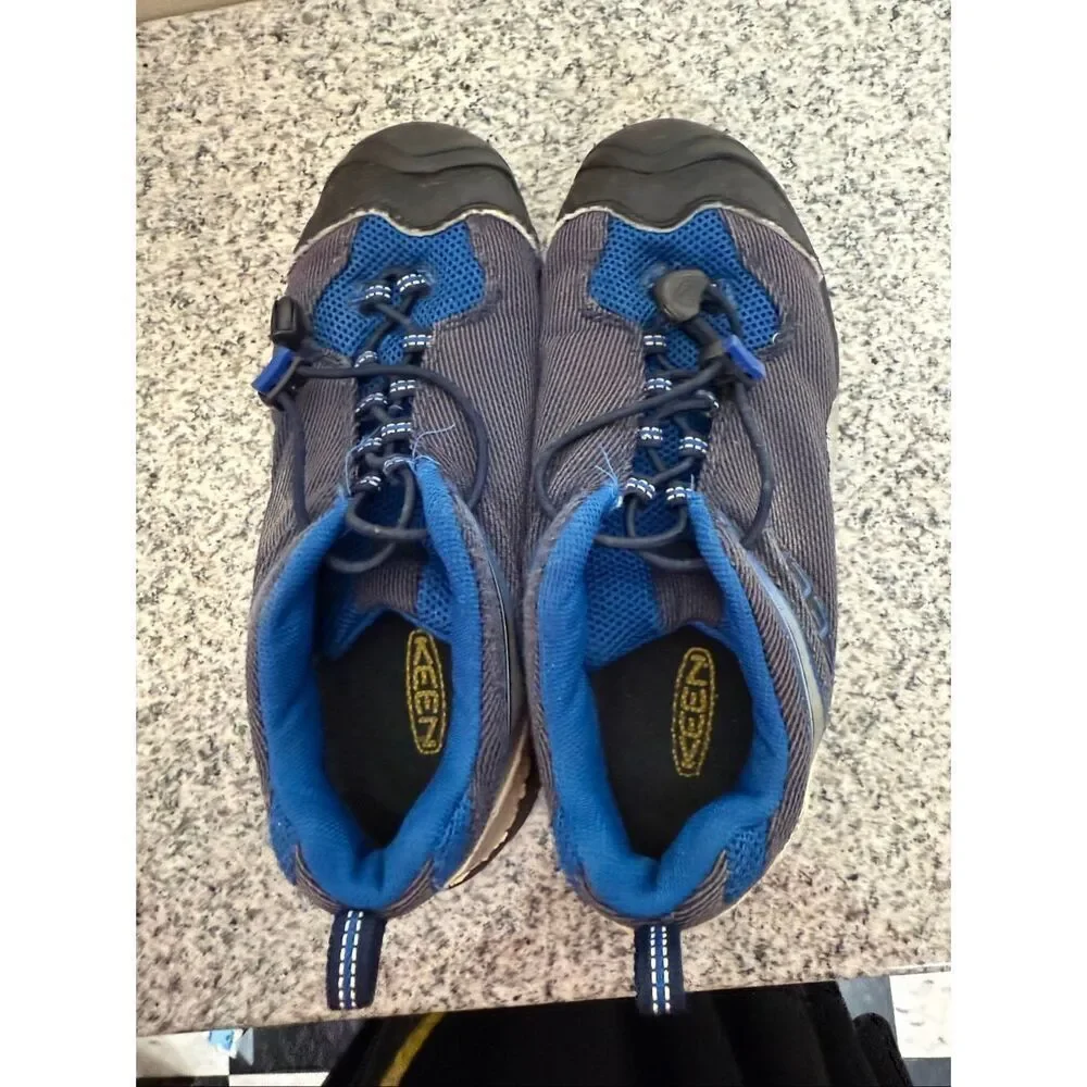 KEEN Chandler CNX Low Hiking Trail Shoes Blue Gray Women’s 5 / Youth 5.5